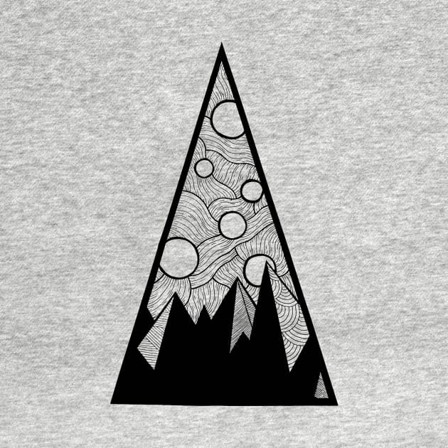 Triangles and Pyramids Black by ihavethisthingwithtriangles